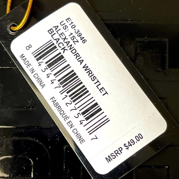 NWT ($49) Bebe Black Wallet Purse Alexandria Wristlet Gold Logo - Picture 2 of 13